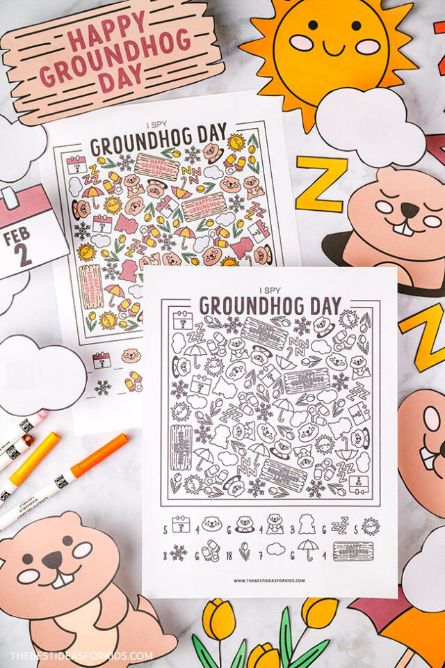 Groundhog Day Free Printable I Spy