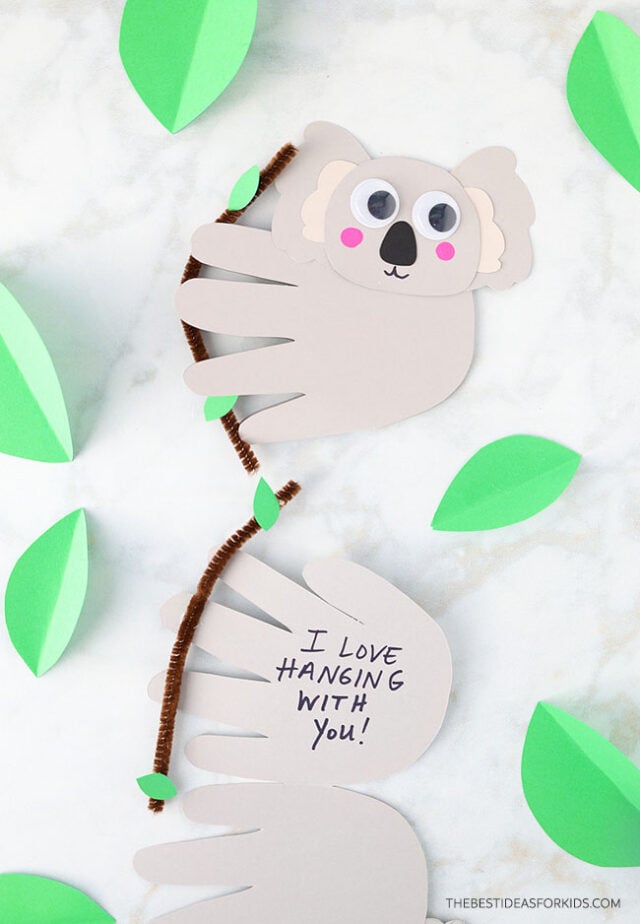 Koala Handprint Card