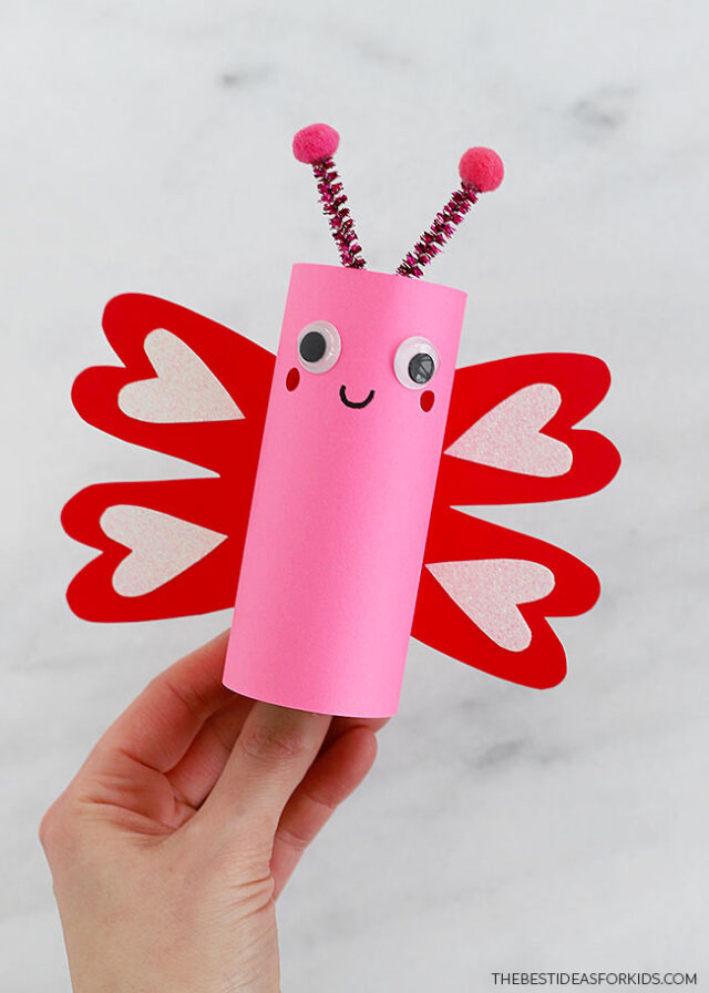 Valentine's Toilet Paper Roll Lovebugs