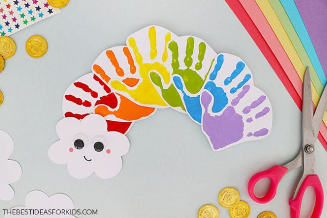 Handprint Rainbow Art