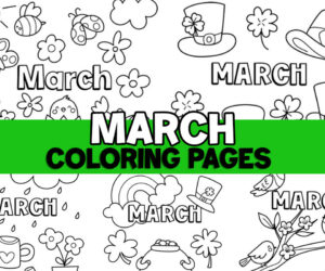 March Coloring Pages Cover