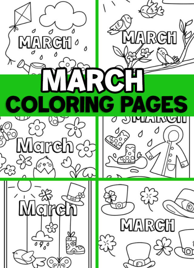 March coloring pages